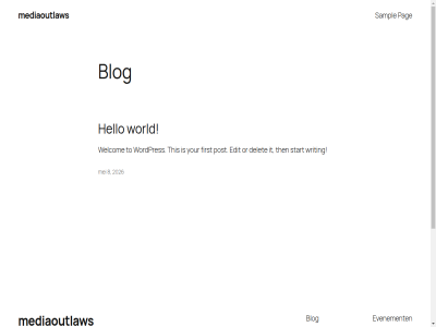 2026 8 auteur blog delet edit evenement faq first fiv ga hello inhoud it mediaoutlaw mei ontworp or pag patron post s sampl start thema then this to twenty twenty-fiv welcom winkel wordpres world writing your