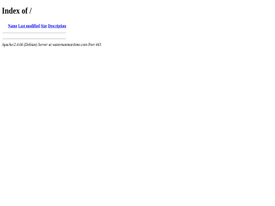443 apache/2.4.66 at debian description index last modified nam port server siz watermanmaritime.com