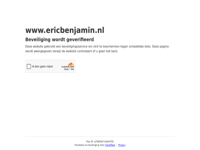 a25b69a7cb8a4f95 bent bescherm beveil beveiligingsservic bot cloudflar controleert even gebruikt geduld geverifieerd id pagina prestaties privacy ray schadelijk terwijl websit weergegev www.ericbenjamin.nl