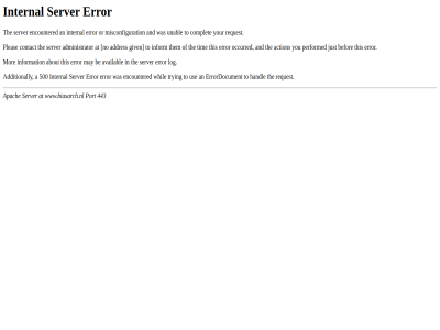 443 500 apach at error internal port server www.biasarch.nl