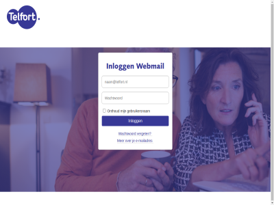 e e-mailadres gebruikersnam inlogg mailadres onthoud telfort verget wachtwoord webmail