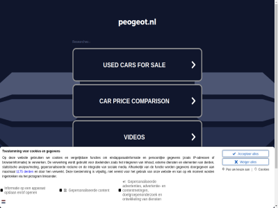 peogeot.nl policy privacy