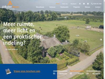 01 02 03 0345 651 684 achteraf afsprak algemen allen apart arie arie@deruiterbouw.nl authentiek bedrijfspand begint bekijk betekent beter bewijst bezit binn bouw bouwbedrijf bouwproces brochur budget buurt complex contact daarbij daarom daarop denk denkt deruiter diver duurzamer echt eerst eindresultat elk ervor eventuel familie fas fraaier ga garantie gebruikscomfort gebruiksmog genoeg gerealiseerd gesprek gev geval glas glas-in-lod goed grag hel helder help hen hendrik hendriks-van herstell hom hoofd hoogt houd houdt huisvestingswens ieder indel inzicht juist kavel kennis ker keuzes kiez klant kom krijg leg les lev licht lod luister mak maximal mee mens metselwerk misschien mogelijk monumental mooi nieuw nieuwbouw nog noodzak nooit notaris offert ogen ontdek onz oog opdracht opdrachtgever ornament oud overzicht pand passie person plafond plan planning plek praktischer precies privacy proces project ram realiser reden restauratie restauratieteam restaurer ruimt ruiter sam schet specifiek staand toekomst toevoeg uitvoer vacatures vak vakbekwam vastomlijnd verbouw verder verled verliest verrass vertrekpunt vertrouwd verwacht volg volled voordel voorkom voortgang voorwaard vorm vrag vrij vrijblijv vrijstaand waard warbij we wens werk werkwens wet wij wijzing will wilt won woning zeker zorg zult