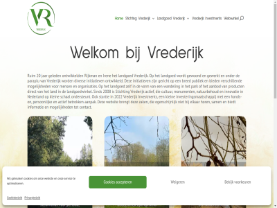 20 2008 2022 30205041 30232287 3632 4 56932987 818713525 a/d aanbod aanpak accepter actief activiteit algemen behoud bekijk betrok bevorder bied biedt bred brengt btw btw-nr contact cookiebeleid cookies cultur direct diver duurzam elkar eu focus gebruik gedeelt geled georganiseerd gericht gewerkt gewoond gezondheidszorg hand hands-on hom hor i.groenink@vrederijk.nl informatie initiatiev innovatie investeerder investeringsmaatschappij investment iren jar klein kvk kvk-nummer land landgoed landgoed@vrederijk.nl landgoedwinkel les loen mens mogelijk monument natur natuurbehoud nederland nieuw nl8149.10.087.b01 nr nummer ogenschijn on ondernem ondersteunt ontwikkel ontwikkeld onz opengesteld optimaliser organisaties oud paraplu park person postadres privacy privacybeleid product publiek rijkman rsin ruim sam schal servic sind start startup statement steunfond stichting stichting@vrederijk.nl vd vecht verschill voorkeur voorwaard vorm vrederijk wandel websit webwinkel weiger welkom wij zak