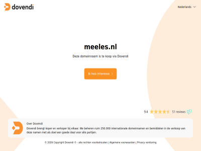 2026 250.000 51 9.4 algemen all beher bemiddel brengt copyright deal doel domeinnam dovendi elkar goed interes international kop koper meeles.nl nam nederland partij privacy recht review ruim verklar verkop verkoper via voorbehoud voorwaard we