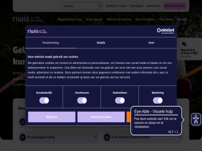 0 1 2 3 4 6 a aanmeld aanpak advertenties adverter analys analyser basis begeleid bied client combiner contact content cookies crisis dagbested del detail eig functies gebruik gegeven gelof ggz help incident informatie jouw kijk kun ler maakt market media meld naast nodig noodzak oe ondersteun onz ouderenzorg partner past personaliser riwis sam selectie services sit situatie social statistiek terecht thuiszorg toestan toestemm toestemmingsselectie verstrekt verwijzer verzameld voorkeur vrijwilliger vvt war we websit websiteverker weiger welzijn werk won zoek zorg