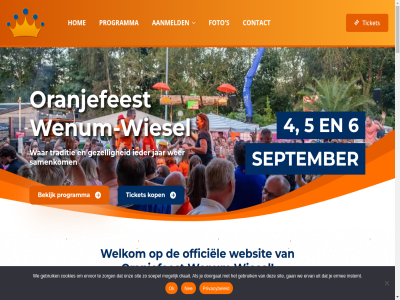 4 5 6 aanmeld activiteit adverteren/sponsoring antwoord barst beker bekijk bestur contact cookies dag design dj doorgat dorpsfeest dorpswek draait drie drink eerst empir en ermee ervan ervor eten familie feest foto gan gebruik geniet geschiedenis gezell harry hart hom hoofdmenu hour huis huisregel ieder info instemt jar joe jong jullie kaart kaartverkop kampioenschapp kermis klacht kom kop leeftijd liv los media mee minimum misschien mogelijk muziek nee nem nodig officiel ok ontwerp onz opmerk optocht oranjefeest oud over parkeergeleg party pirat plezier power prachtig prijz privacybeleid programma realisatie remco s samenkom september sfer sit social soepel strijd ticket traditie verrassingsbox vmd vol voldoend voll volled vrag vriend vrijdag wanner war we websit weekend wel welkom wenum wenum-wiesel wer wesley wiesel wwna zaterdag zit zondag zorg
