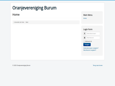 2025 bevindt bov burum form gebruikersnam hom inlogg login main menu onthoud oranjeveren start terug verget wachtwoord