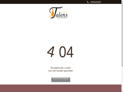 +31 +31524516251 04 251 4 51 516 524 7741 acties agenda arrangement coevord contact disclaimer drink eten gevond handig hn hom hotel huisregel info@hoteltalens.nl informatie pagina review sallandsestrat smarthotel startpagina talen terug vergader volg websit zoekt