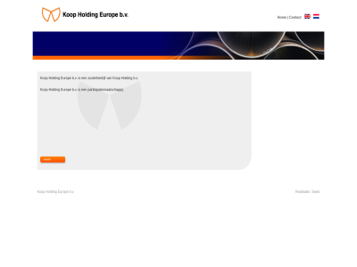 b.v contact europ groep holding hom kop participatiemaatschappij realisatie sweb zusterbedrijf