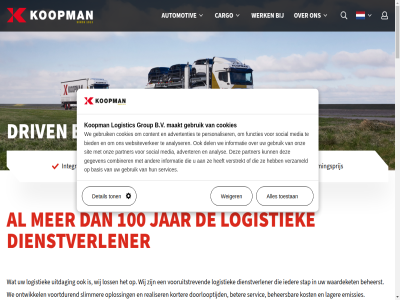 -24 100 1923 2 2026 23 24 28 9351 a7 aantrek advertenties adverter allen amsterdam analys analyser automotiv autotransport b.v basis bedrijf bedrijventerrein beheers beheerst belangrijk belgie benelux best betekent beter bied binn bouw bouwt by cargo central centrum certificer colli combiner commitment complet contact content cookies copyright dag de dedicated del delivery denk detail dienstverlen dienstverlener direct disclaimer distributie doorlooptijd drijft driv duurzam electrificatie elk emissies europa exclusief familiebedrijf fijnmaz focus friesland functies gat gebruik gecombineerd gegeven generatie generaties gericht gev gezond glovis goed grep groei groning groninger group hel hiker hub hyundai ieder informatie integral international jar juist keuzes kijk klant klar koopman koopmantransmission.nl korter kost lading lager leeksterveld lek lelystrat les leveringsvoorwaard locatie logistic logistiek loss maakt mak markeert market media mei mens morg mvo national nederland nieuw ondernem ondernemingsprijs ondertek onderteken ontwikkel onz operatie operer oploss opslag optimalisatie organisatie pakket pallet partner personaliser plat port pre pre-delivery privacy realiser remarket report resultat rol samenwerk samenwerkingsovereenkomst servic services sind sit slimmer social spedition-moehlmann.de speelt stap sterk strategisch stukgoed sustainability toekomst toestan ton transport uitdag uur vandag ve verder verstrekt vertrekpunt verzameld volgend vond voortdur vooruitstrev vormt waardeket waarin warehous we websites websiteverker weiger wereld werk werkenbijkoopman.nl werkplek wet wij winnar zet