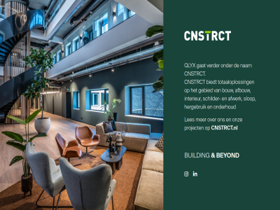 afbouw afwerk beyond biedt bouw building cnstrct cnstrct.nl gat gebied hergebruik interieur les nam onderhoud onz project qlyx schilder slop totaaloploss verder
