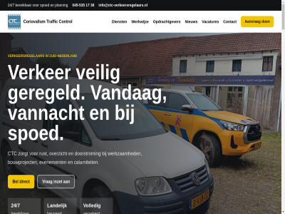 -535 04 045 12 17 24/7 38 aanspreekpunt aanstellingspas aanvrag afstemm bel bereik bevoegd bezoeker bouw bouwproject brunssum calamiteit contact control coriovallum ctc dienst direct doorstrom duidelijk eerst evenement gecertificeerd geregeld haefland info@ctc-verkeersregelaars.nl infra inzet kort landelijk lijn locatie mens nederland nieuw opdrachtgever opleid overzicht pagina planning rust s spoed team traffic vacatures vandag vannacht vast veilig verkeersregelar verker verzekerd volled vrag weggebruiker werkwijz werkzam zorgt zuid zuid-nederland