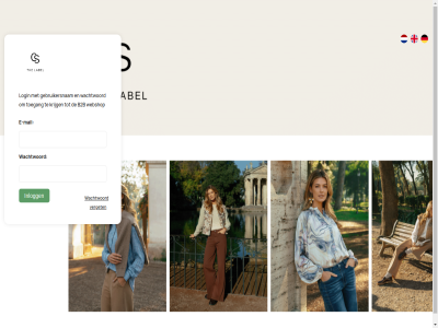 b2b e e-mail gebruikersnam krijg login mail toegang verget wachtwoord webshop