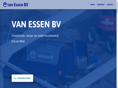 +31 -69 0 02 03 15 28 34 344 4024 b.v bedrijfshall betuw bouw bv constructie constructies contact dak dienst doejenburg eck ess f gevel he hom info@vanessenbv.com link nieuw onderhoudsbedrijf onz r realisatie renovatie staalconstructies t verbouw webdesign wiel woerdekom