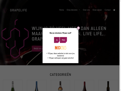 18 allen assortiment bekijk categorieen contact dienst drink ga grapelif hom inhoud jar lif liv minsten nee onz oud wijn zo