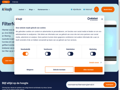 0 2 2023 2026 4g 8 aanbod actief acties advertenties adverter akkoord algemen all alternatief analys analyser android antivirus basis belangrijk belangrijkst bestel bestur betaalverzoek bied biedt blijf blog blokker combiner consent contact content control cookies del detail digital direct e e-mail e-mailadres eind eset filter filterapp filternet filtert footer functies ga gat gebruik gefilterd gegeven gestopt geweld goed goksites hoofdinhoud hoofdnavigatie hoogt inbox informatie inschrijv instemm internet internetfilter kennis klantenservic kliksaf laptop les maakt mail mailadres mak market media mediagebruik mediaopvoed melding mijnkliksaf missie mvo net nieuw noodzak onderwijs onlin ontvang onz open oplichterij ouder overstapp parental partner pc personaliser phishing phon porno privacy privacyverklar qustodio recht rechtstrek risico s sam scam selectie selection servic services sit smartphon social statistiek stichting svm tablet tariev team techniek telefonie thuis tip toestan toezicht ton updates val vast veilig veiliger verantwoord verder vergrot verstrekt verzameld vind voorbehoud voorkeur voorwaard we webmail webshop websit websites websiteverker weiger wereld werk wifi zak