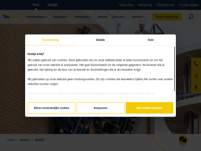 aanpass all allen analyser beter bezoek bezoeker bijvoorbeeld browser browsergeschiedenis browserinstell contact cookies detail dur erbij foutmeld functioner gat gebruik gebruikt gegeven geldzak geplaatst handmat hiv hom jouw klantenportal koekj krijgt kunt lat mak meld mobiel nem nieuw noodzak onz pc pensioen priv schad servic sur surf tablet telefon tijden tijdstip toestan toestemm trackingcookies verwijder verzeker volg volgend voogt websit websites welkom werk wij wiss yellow you zakelijk