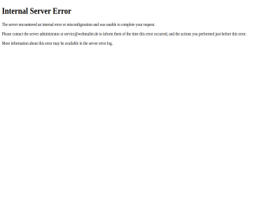500 error internal server
