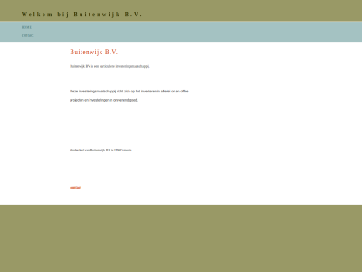 allerlei b.v buitenwijk bv contact goed hom idoo invester investeringsmaatschappij media offin on onderdel onroer particulier project richt welkom