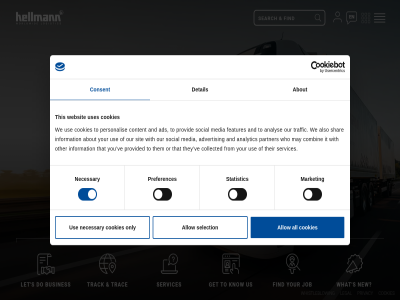 a about ads advertis all allow also analys analytic and busines collected combin consent content cookies d detail do e f fast features find from g get h hellmann i ide information international it job k know legal let logistic m main market may media n navigator necessary new o only or other our partner personalis preferences privacy provid provided r s selection services shar sit skip social spedition statistic t that their them they this to trac track traffic us use uses v ve w we websit what whistleblow who with worldwid you your
