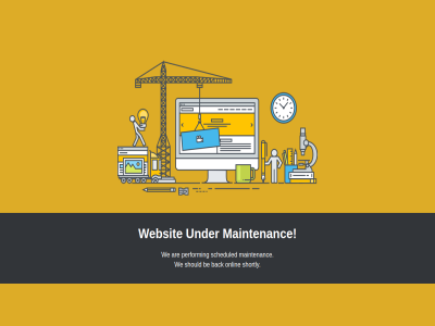 are back be maintenanc onlin perform scheduled shortly should under we websit