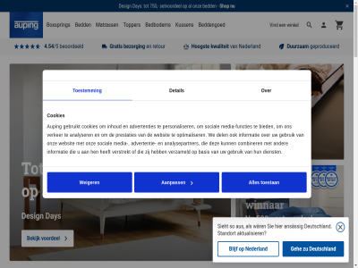 -681820 /5 00 0570 1 10 17 2 20 23 2e 3 30 4 4.54 40 5 500 6 7 750 8 aanbevol aanbied aankop aanmeld aanpass absolut achternam advertentie advertenties advies aktualisier algemen all analysepartner analyser ansass antwoord architect auping aus award b bas basis bed bedankt bedbodem beddengoed bedtextiel bekijk beoordeeld bereik best bestel bestell betal bezorg bied binn blijf box boxspring chat collect collecties combiner configurator contact cookies corp dag day del design detail deutschland deventer dienst dieper drom drukt duurt duurzam e e-mailadres eerst eig elk enkel facebok functies gebruik gebruikt geduld geh geproduceerd gratis handleid hen hoogst hoogt hotel impact informatie inhoud inspirer instagram interieur jou keuzehulp klantenservic klantenservice@auping.nl kussen kwaliteit laatst lang langer lekker lev lokal mail mailadres matras matraskeuzehulp matrass media media-functies meest meld mist nachtkastj nachtrust nederland nieuw nieuwsbrief nieuwst nightair nodig one ontdek ontvang ontwerp onz ooit optimal optimaliser original past perfect personaliser pinterest pixel prestaties privacy product profiter reactie report retour retourner ruil sam servic setvoordel shop sie sieht slaapmerk slaaptemperatur slaaptrend slap smart so social standort start stel support technology telefoonnummer tip toestan toestemm topmatrass topper tuss two uur veilig ventilatie verhal verker verstrekt verzameld vind volg volgend voordel voornam voorwaard war we websit weiger welk werk werkdag winkel winnar zu