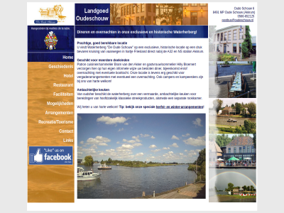 -652125 0566 8491 aangeslot akkrum ambacht arrangement bekijk bereik contact faciliteit geschiedenis goed herfst hom hotel keuk la landgoed link locatie maitres mogelijk mp onz oud oudeschouw postbus@oudeschouw.nl prachtig recreatie/toerisme restaurant schouw special tabl tip winter winter-arrangement