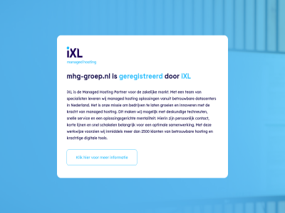 geregistreerd informatie ixl klik mhg-groep.nl