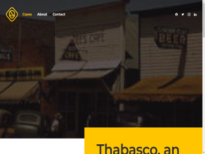 +31 0 01 12 15 2 6 77 9725he about ad advertis agency an and being betwen brand cases contact design differenc disruptiv embraced groning ignored info@thabasco.nl interest it kwadrat located lubeckweg netherland nobody or peopl read s sometimes studio tabasco thabasco the them what