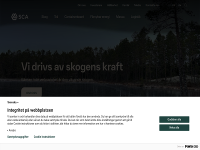 alla analys andamål andra anvand ar att av aven battr behandlar containerboard content cookie cookies dar data den dina ditt driv du eller energi for fornybar forstå genom godkann gå hanterar helst hittar hur hållbarhet i information installningar instruktioner integritet investerar karnan karriar kontakt kontakta kraft logistik massa media mer nar neka och oss piwik pro på samlar samtyck samtyckesuppgifter sca sidan sidfot skip skog skogen sok som sv svenska så till to tra valda valkomm vaxand verksamhet vi vår webbplats