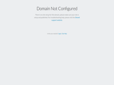 configured domain get help login not showit support this websit your