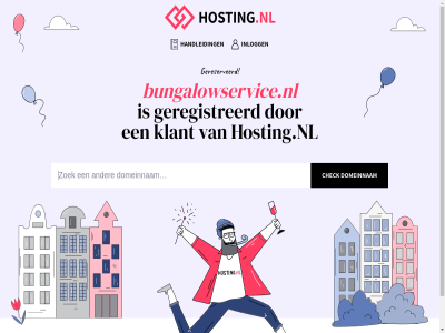 bungalowservice.nl domeinnam geregistreerd gereserveerd handleid hosting.nl inlogg klant