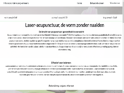 aanvull activiteit acupunctur acupunctuurpunt afhank afsprak alternatiev balan behandel behandeld behandelvorm belangrijk beweegt bijzonder bovendien celstofwissel chines combineert daarnaast dunn eeuwenoud effectief effectiev endorfin energiebalan erkend evenwicht geactiveerd gebaseerd geneeskund geschikt gezond herstel hersteld herstell hom idee iederen info kern kinder klacht kou kracht lang laser laser-acupunctur laseracupunctur laserlicht levensenergie licham maakt mak marsacupunctur medisch mens meridian method minder modern mogelijk naald naaldbehandel natur onderdel ontspann ontstan ontstekingsremm onz pijnloz pijnstill plaats plat prik prikangst princip principes punt qi raakt regulier resultat rust sneller specifiek steriel stimuleert stoff strom tcg technologie tegengesteld therapie traditionel tuss vermog versterkt verstoord verzekerar via volgen vorm vrij wanner warmt wereldwijd werkt yang yin yin-yang-princip zelfherstell zenuwstelsel ziekt zoal zorg zorgverlener