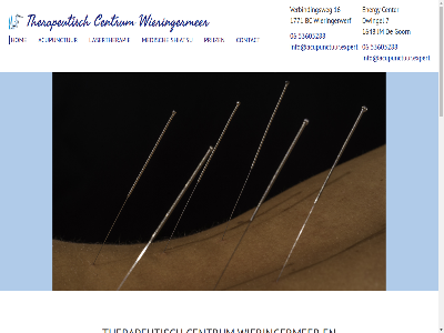 06 0653605288 16 1648 1771 2026 24 53605288 7 acupunctur adresgegev afgemeld afsprak ander arm astma bc behandel ben bereik beroepscod bijvoorbeeld bloeddruk bred center centrum ces co consult contact cupping darmproblem dient disbalan dossierplicht drukpuntenmassag dwingel e e-mail effectief electroacupunctur emotionel energy expert geblek gebracht gemaakt gezond goorn hand hielspor hog hom huidproblem info@acupunctuur.expert ischias japan jm klacht kost kunt laseracupunctur lasertherapie lymfeophop mag mail mas medisch menstruatieproblem migrain mob monica navigatie nek nem neuralgie omgev operaties ouder overgangsklacht praktijk prijz reken rok rollator rolstoel rsi rug scala schouderproblem shiatsu snurk stopp t.a.v tel tennisellebog terecht therapeutisch trigeminus uiter uur verbindingsweg verplicht vertrouwd voldoe vor werkwijz wettelijk wgbo wieringermer wieringerwerf wkkgz zer