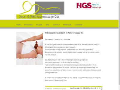 -19 06 10 132 2014 25 53 5351la 65 afgelop behal berghem blessur blessurepreventie bosselar contact corin dieper diploma diver gediplomeerd genootschap gevolg gevolgd hom hooghuisstrat hop impressie info ingegan jar kadobon landbouwlan licentiehouder lid massagecursuss massages mog nam nederland ngs ontspanningsmassages ontvang oorzak oss praktijk prijz sit snel sport sportmassag sportmasseur teven therapeutisch vervolgopleid vet voorhen waarbij welkom wellnessmassag