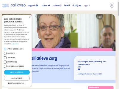 2019 2023 2026 23 24/7 64 aanspreekpunt aanvrag accepter activiteit advertentie advertenties advies afsprak afwijz all allen analysepartner analyser avond basis belangrijk beleid benader beschik best betekent beter betrok beveiligingskwets bied binn blijv bov brengt casuistiek collega combiner complex consortia consortium consult contact continuiteit cookies cookieverklar dagelijk dank dankzij deelnem dekkend del detail dienst disciplines disclaimer doet doorverwijz download draaiboek draait eerst efficienter eig eind elk elkar ervor evaluer expertis fijn focuss functionel ga gan geactualiseerd gebruik gebundeld geclassificeerd georganiseerd gerelateerd gesorteerd gespecialiseerd gewon goed hebt heden helder helpt hen hoef hospices huisarts hulp ii informatie inhoud intervisie januari jij jou jouw juist kaart kaartweergav kenn kennis kent klankbord klik knopp koester kom kracht kun kunt kwaliteitskader laatst landelijk les lijst linda maakt mail mak meerder meld merk mogelijk moment naadlos naast nam nederland nem netwerk netwerkcoordinator netwerkregio niet-geclassificeerd nieuw nodig noodzak nppz onderstaand ondersteun onderwerp onderwijs onderzoek ontwikkel onz organisatie organisaties organiseert overzicht pagina palliatiev palliaweb patient pdf pdf-versie per person personaliser plat poll postcod prestatie privacyverklar project publicatie publicaties pznl redactie regio regional richtlijn s sam samenvoeg samenwerk scholing sind sit situaties sneller som specifiek stat strikt target team terechtkunt thema tuss vaardig vacatures valt verder veren verenigd vergrot verker verpleeghuiz verschill versie verstrekt verzameld via vind vindt vnpz volg vorm vraagt vrag vrijwilligersorganisaties waarom wagenar war we webshop websit websites weekend weergev weg welk werk werkt wet wies wijkverpleg wissel zev ziekenhuiz zien zodat zoek zorg zorgpraktijk zorgt zorgverlener zorgzoeker