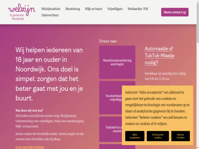 -200 0 071 12.30 13 18 44 9.30 aanvrag accepter activiteit af akkoord allen analytisch automaatj beher bereik beter betrok bied buurt buurtwerk contact cookies de direct doel elkar elzijnnoordwijk.nl gan gat gebruik gegeven gemeent hel help houd hulp iederen initiatief jar jou keuzes kun les lust maandag maatj mailtj mak mantelzorg mantelzorger mantelzorgwaarder mens n natur nem nodig noordwijk ondersteun ouder rit sam selecter simpel slan soort start sterker stur t/m technologie telefonisch tof tuktuk tuktuk-maatj uur vacaturebank vergelijk verhal verschill via voorkeur vrag vrijdag vrijwilliger we welzijn welzijnsadvies welzijnsorganisatie welzijnswerk werkatelier wij wijk wijz zalenverhur zorg