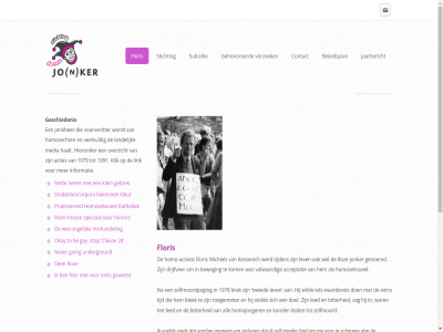 1979 1991 2025 28 acties ander arena be bekenn beleidsplan bewerk boek claus contact copyright drie ervor floris foto gat gay geaccepteerd gebrek gebruikt gehonoreerd geschiedenis gestred going haalt her hieronder hiervor homo homorecht homoseksueel informatie jaarbericht jo jonker jonkher katholiek ker kerk/geloof klein kleur klik landelijk link media mishandel miss n net never okay omgev ongelijk overzicht politiek praktiser privacy ros roz s sit speciaal statement stem stichting stop studentencorpora studentenleven/sociale subsidie tekst to underground vecht veelvuld verzoek voel volwaard voorvechter wet