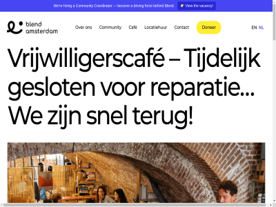 -15 -35 00 10 1018 15 18 2026 58425888 853035167 a all amsterdam anbi becom behind bekijk bezoek bezoekadres bijdrag bijeenkomst binn blend bubbel buit caf cafe@blend.amsterdam community community@blend.amsterdam contact coordinator di dinsdag direct do doe doner dp drag driving een eig elkar fb forc geslot goed hart hel herengracht hiring hur impact jar jongvolwassen jouw koffie kom kop kvk laagdrempel lang levend li locatie locatiehur manier mee mogelijk naast nieuw nl onthaast ontmoet onz open openingstijd plek re reparatie reserved reserver right rsin run sam schol smaakvoll snel social stap stapp steun stichting t/m terug the thuis tijdelijk to tosti tuss uur vacancy vacatures view vindt vlakbij volunteer-run volunter vr vrijdag vrijwilliger vrijwilligerscaf war waterlooplein we werk wo word workshopplek yogales zakelijk zal