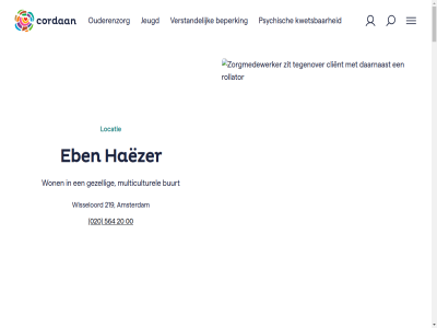 00 020 088 1 1106 16 17 2 20 219 26 267 3 32 50 54 564 6.6 9 aanmeld aanvrag adres afhank all amsterdam anna appartement auto badkamer began behandel beid bekijk bell beoordeeld beoordel beperk bereik bereken berekent betal bewoner bijdrag buurt buurtgenot casemanager centrum chronisch ciz client contact copyright cordan daarvor dagbested dementie disclaimer douch e e-mail eben eig extern facebok factur familie footer geestelijk gein gemiddeld gerenoveerd gev gezell goed gratis groen groep grond haezer hart hebt heerlijk help hoevel hog hoogt huisart hulp i idee indicatie indicatiestell informatie informel inkom instagram interview jeugd jouw kenn ker kijk kijkt klacht korter krijg kun kunt kwetsbar langer les levend licham ligt link linkedin locatie locaties lokal loopafstand maand maandelijk mag mail mantelzorger mb media mens menu meten metro metrohalt minut modern mogelijk moment mondhygienist multiculturel naast nederland nem netwerk nieuw nodig ondersteun onz open organisatie ouder ouderenzorg parker passend past per person plaatsing plek privacy professionel programmamanager psychisch restaurant riemersma ruim rustig sam servicebureau snel social spaargeld statement stur stuurt t tandart team teven tijd toegank toekomst toilet tuss uur veelgesteld vermog verpleg verstand verwijzer verzorg vier vind vindt voldoend volg vorm vrag vriend waarder wachtlijst wandel war we websit welk welkom welzijnsactiviteit werk werkdag wet wij wijk wijkbewoner wijkverpleg will winkel winkelcentrum wisseloord wlz wlz-indicatie won woongroep woont woonzorgcentrum ziek zoal zoekfunctie zorg zorgbemiddeling@cordaan.nl zorgkaart zorgmedewerker zorgprofiel zuidoost