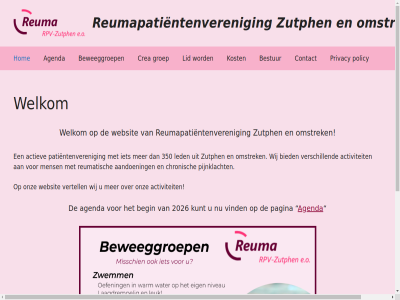 2026 350 aandoen actiev activiteit agenda avg begin bestur beweeggroep bied chronisch contact contactinformatie contactpagina crea ga gebouwd generatepres groep hom inhoud kost kunt led lid mens omstrek onz opvrag pagina patientenveren pijnklacht policy privacy privacyverklar reumapatientenveren reumatisch secretariaat verklar verschill vertell vind websit welkom wij zie zutph