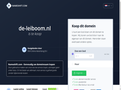 1 2004 2026 2288aa 24 6 88910652 aangebod aankoopprijs accepteert advertis allemal assistentie aud b.v bedraagt benodigd bent best betaalmethod betaalt bezit bijkom binn bod breng btw btw-factur cad chf commissie currency czk dag de-leiboom.nl dienst direct direct-kop dkk doe domainexpert domein domeineigendom domeinnam doorlooptijd duurt e e-mail eenvoud eigenar enig enkel escrow eur eventueel excl extra factur gat gbp gebeurt gebruik gegeven gehel geinteresseerd geled gemiddeld gratis hieronder hkd hoelang huf hur jpy jullie kop koper kost kunt kvk laatst languag levert loopt mail mak menu mogelijk nameshift.com nauw nb nederland nl nl864820458b01 nok nva nzd onlin onz open opties overdracht overdrag overeengekom pln prijs reken rijswijk risico ron sam sek servic sgd sinc slecht snel stan steenplaetsstrat stur transfer uiteraard usd uur veelgesteld veilig verkoper verkrijg via volgend voordat vrag welk werk wij wilt zar zodat zorg