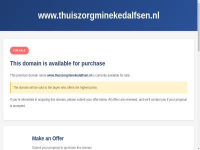 100 2 2025 6 accepted addres all an and are availabl be below benefit branding busines buyer chos comment currently customer domain easy email engin eur excellent family first for high high-quality highest instant launch mak memorabl nam not offer optimization or perfect potential premium pric project proposal purchas quality question ready recall recognition reserved right sal search security seo sold strong submit the this to who why will with www.thuiszorgminekedalfsen.nl your