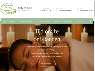 -360 -42 06 4 62 73 76 aanbod aanbreng aandacht adres afsprak alena all allergisch alternatief arno artikel back beautysalon behandel behulp bekijk belangrijk benieuwd bent bescherm beschermt best bezorg bied blossom body bodypack bram buitenaf complet constant d dag dankzij deskund direct e e-mail een eig elk en ervar even factor fel geest gef gemaakt gevoel gewon god goed grootst gun hand heerlijk help hom hotston houdt huid huidbehandel ieder info@bodyenback.nl intensiev invloed jans jarenlang jezelf jij jou ker kies klar klinkt kom komt krijg krijgt kunt langer lat les lichaamstemperatur licham lok lomi lomi-lomi maakt mail mak make-up massag massages med meest mens mogelijk molenstrat momentj mooist nem ochtend omgev omring ontdek ontspann ontwikkeld onz organ paraffinebad past pauz permanent product professionel realisatie recent rust s schadelijk sfeervoll snel spa spiegel stan stres tariev techniek telefoonnummer terecht themes tijd tijden total uitsluit uitstek ultiem up uren vel verder verdient verpleegkund verschill vibrosaun vind vitamin volled war welk welkom wellnes werk wet wij wijk wordpres zichtbar zin zit zorg