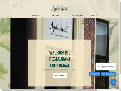 12 4101 andermal borrel bx culemborg diner koffie locatie lunch markt menu nederland openingstijd restaurant welkom