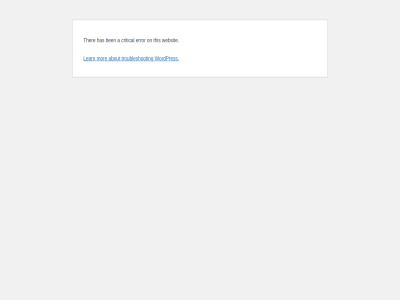 a about afferd ben critical error has jonger kpj learn mor on ther this troubleshot veren websit wordpres
