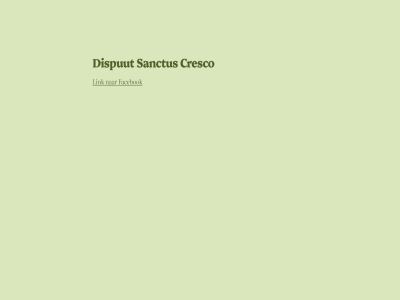 content cresco disput facebok link sanctus skip to