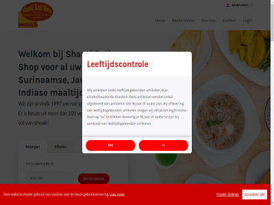 +31 0 00 0562 1 10 100 120 13 14 16 160 18 1997 20 2026 240 3 30 4 40kg 45 46 5 50 577 60 80 9716 aankomst aankop accepter ad af afgeleverd afgerek afhaaltijd afhal aflever agentschap alcohol alcoholhoud all ander arbowet artikel bedumerweg bekijk berek best bestel bestell bevest bezorg bezorgd bezorgkost bezorgtijd bijv binn by contact contant cookie cookies copyright d.m.v deur dinsdag direct donderdag dos doz drank eenvoud eig elk en/of enkel eten facebok foodticket format gan gebruik gebruikservar gebruikt geeft geholp gekoz geslot gewicht gratis groning hal hoevel hom houd i.v.m ideal indias informatie instagram ivm jar javan jou keuz kiez klar klik kost kubiek kunt leeftijdscontrol leeftijdsgebond leg legitimatie les lever liter locatie login luchtvracht lxbxh/6000 maakt maaltijd maandag mag mat mee menu menukaart meter minimal mogelijk natur nederland nee nem officiel onlin onz opgehaald opnem ouder pakket person pin plek postcod product reken roti setting shanti shop sind smak snel specialist speelt standaard stat surinam ter terecht tijd tijdsdur tijdstip transolution uiteraard v.a vanaf vandag verkop verschill verstur verzend verzond via vol voorrad vracht vrag vrijdag vul websit weg wek wel welkom werkdag wij winkel woensdag zaterdag zee zeevracht zin zondag zorg zowel zwaarder