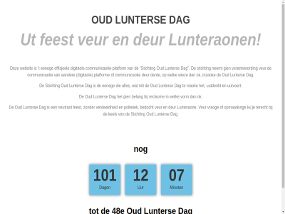 1 2 4 48e 6 9 aander all bedocht belang c communicaotie communicaotie-platform dag dard deur digitaol eeneg feest gien inzaok kel ku lunter lunteraon maok minut mit neemt neutraol offisjel ok opmaark oud platform polletiek recht reclaom stichting t terecht ut uur uutdenkt uutvoert verantwoord verdeeld veur voorbehoud vorm vraog websit welk wiez